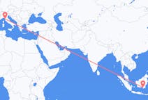 Flyg från Banjarmasin, Indonesien till Pisa, Italien