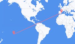 Flights from Raivavae, French Polynesia to Valencia, Spain