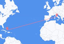 Flights from Spring Point, the Bahamas to Rome, Italy
