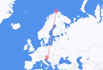 Flights from Lakselv, Norway to Zadar, Croatia