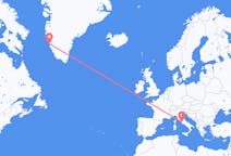 Flyrejser fra Nuuk, Grønland til Rom, Italien