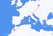 Flyg från Ouarzazate, Marocko till Katowice, Polen
