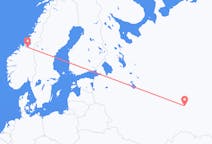 Flights from Nizhnekamsk, Russia to Trondheim, Norway