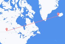 出发地 加拿大出发地 梅迪辛哈特目的地 冰岛雷克雅未克的航班