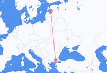 Flyg från Riga till Çanakkale