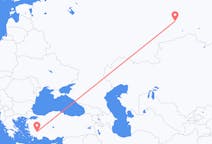Flights from Tyumen, Russia to Denizli, Turkey