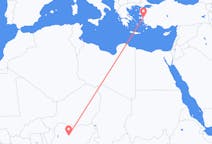 Loty z Kaduna, Nigeria do Izmiru, Turcja