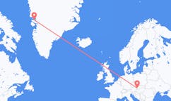 Flyg från Qaarsut, Grönland till Bratislava, Slovakien