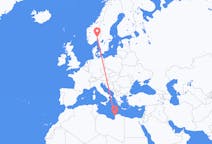 Flights from Benghazi, Libya to Oslo, Norway