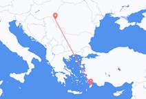 Flights from Rhodes in Greece to Timișoara in Romania