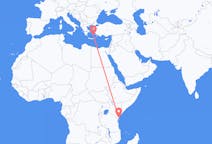 Flyg från Mombasa, Kenya till Astypalaia, Grekland