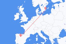 Flights from Kalmar, Sweden to Valladolid, Spain