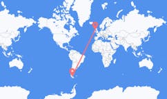 Flyreiser fra Punta Arenas, Chile til Derry, Nord-Irland
