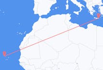 Flyreiser fra São Vicente, Kapp Verde, til Sitia, Kapp Verde