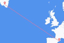 Flyrejser fra Barcelona, Spanien til Narsarsuaq, Grønland