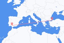 Flights from Istanbul in Turkey to Seville in Spain