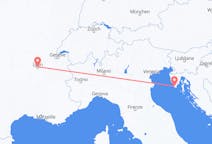 Flights from Pula, Croatia to Lyon, France