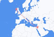 Flights from Tabuk, Saudi Arabia to Derry, Northern Ireland