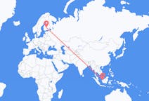 Flyrejser fra Kuching, Malaysia til Jyväskylä, Finland
