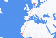 Flights from Conakry, Guinea to Aalborg, Denmark