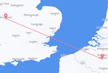 Vluchten van Birmingham, Engeland naar Brussel, België
