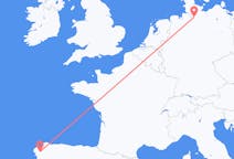 Flug frá Santiago de Compostela, Spáni til Hamborgar, Þýskalandi