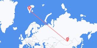 Flights from Mongolia to Svalbard &amp; Jan Mayen