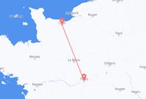 Flights from Caen, France to Tours, France