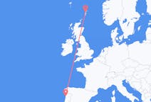 Vluchten van Shetland-eilanden naar Porto