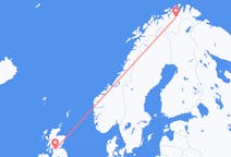 Flyrejser fra Lakselv, Norge til Glasgow, Skotland