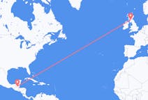 Flights from Flores, Guatemala to Glasgow, Scotland