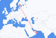 Flights from Duqm, Oman to Tallinn, Estonia
