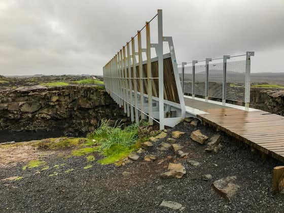 Midlina in Iceland, is the bridge between continents: the North American and Eurasian tectonic plates.