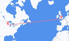 Flyrejser fra La Crosse, USA til Southampton, England