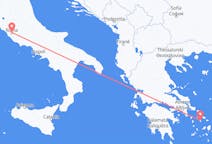 Flyg från Syros, Grekland till Rom, Italien