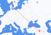 Flights from Mardin, Turkey to Aalborg, Denmark