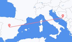 Flug frá Mostar til Madrídar