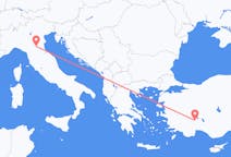 Flights from Isparta, Turkey to Bologna, Italy