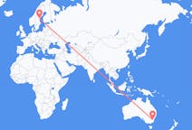 Flyreiser fra Canberra, Australia til Sundsvall, Sverige