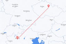 Flights from Milan, Italy to Pardubice, Czechia