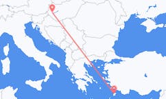 Vuelos de Hévíz, Hungría a Rhodes, Grecia