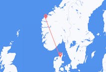 Flights from Volda, Norway to Aalborg, Denmark