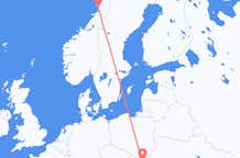 Flyreiser fra Brønnøysund, Norge til Kosice, Slovakia
