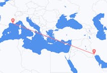 Flyreiser fra Basra, Irak til Marseille, Frankrike