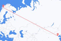 중국발 톈진, 노르웨이행 나르비크 항공편