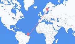 Flyrejser fra Parnaíba, Brasilien til Stockholm, Sverige