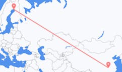 出发地 中国出发地 武汉市目的地 芬兰凯米的航班
