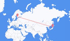 Flyrejser fra Akita, Akita, Japan til Tampere, Finland