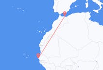 세네갈 다카르에서 출발해 스페인 멜리야에게(으)로 가는 항공편