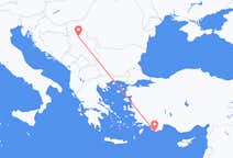 出发地 希腊出发地 卡斯泰洛里佐目的地 塞尔维亚贝尔格莱德的航班